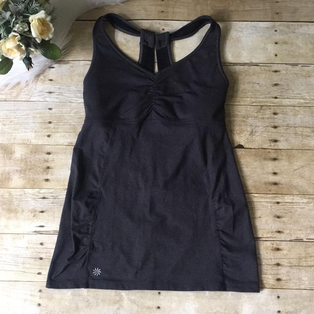 Athleta Gray Tree of Life Tank Top Size Small
